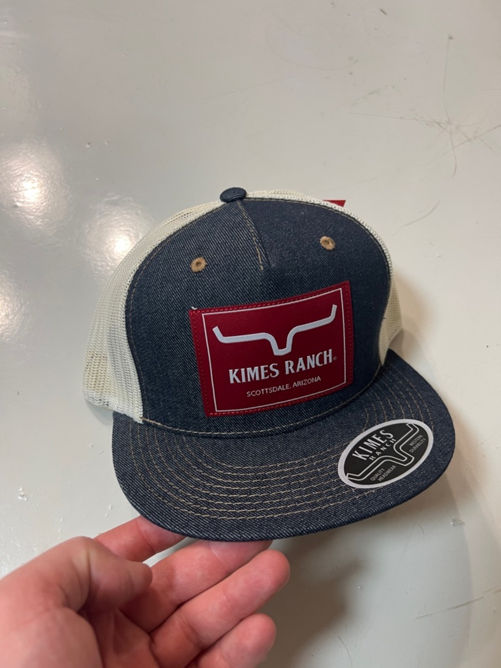 Kimes Ranch Denim Snapback Hat